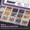 1501 Pieces 6 Colors 4 Styles Brass Tube Crimp Beads with Bead Crimping Pliers Kit, Including Brass Tube Crimp Beads & Crimp Beads Knot Covers & Wire Guardians & Iron Bead Tips Knot Covers